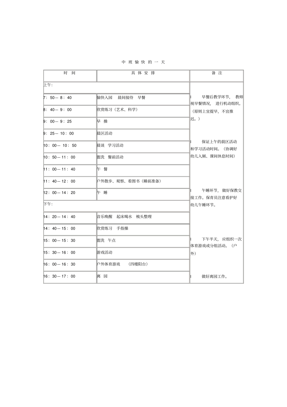 幼儿园一日作息时间安排表_第3页