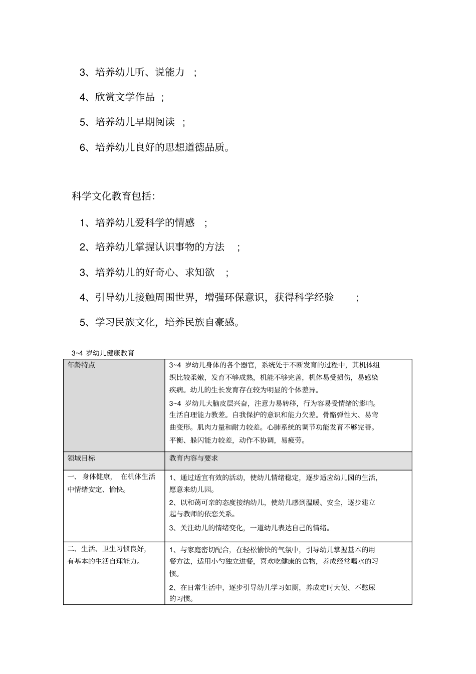 幼儿园五大领域教育和纲要_第3页