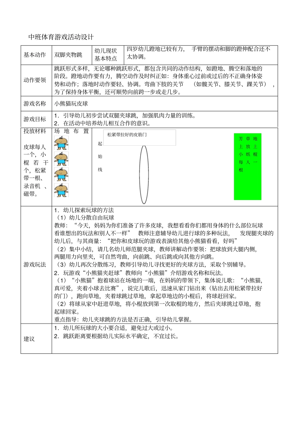 幼儿园体育游戏大全_第1页