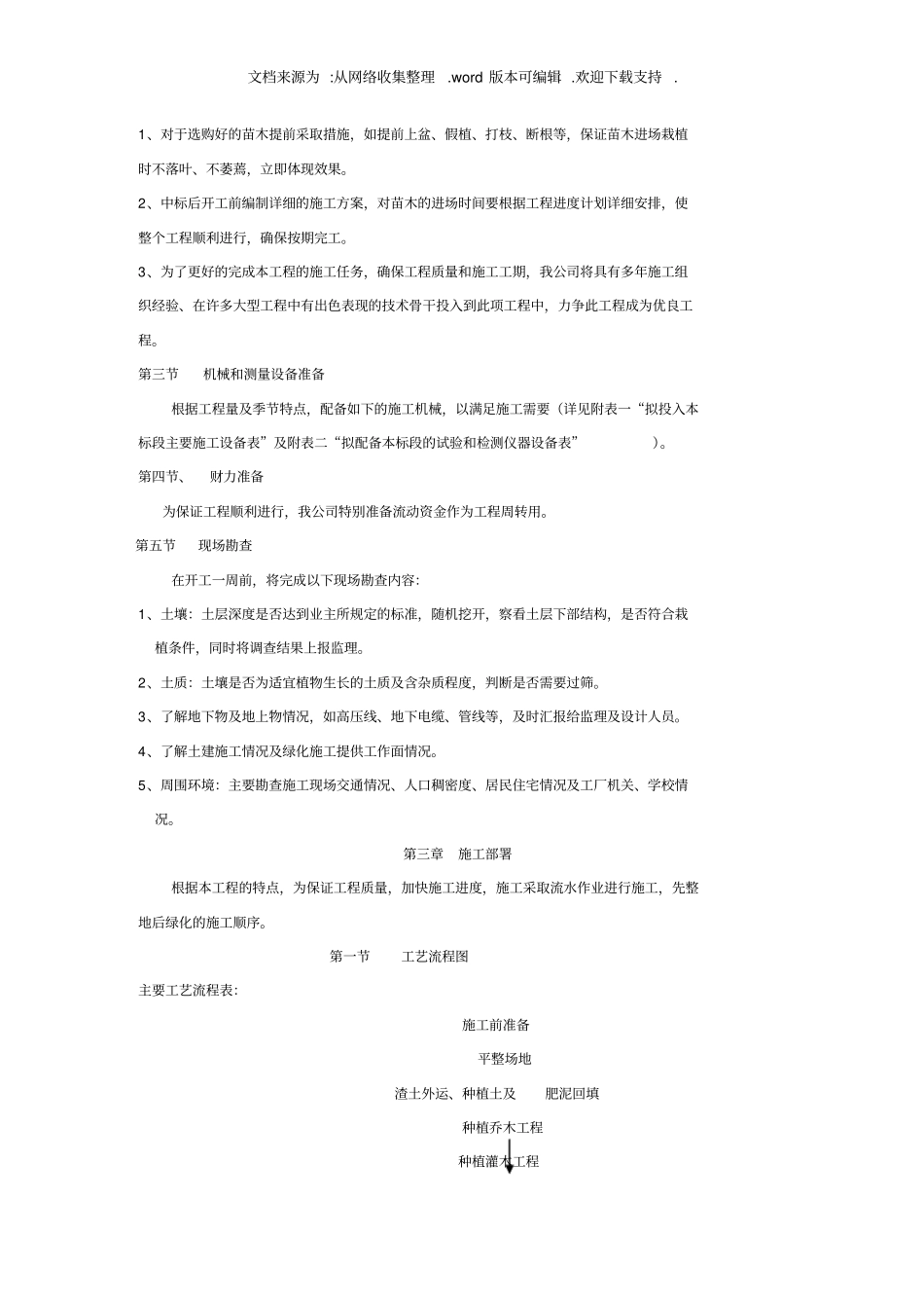 幼儿园室外场地配套施工组织设计_第3页