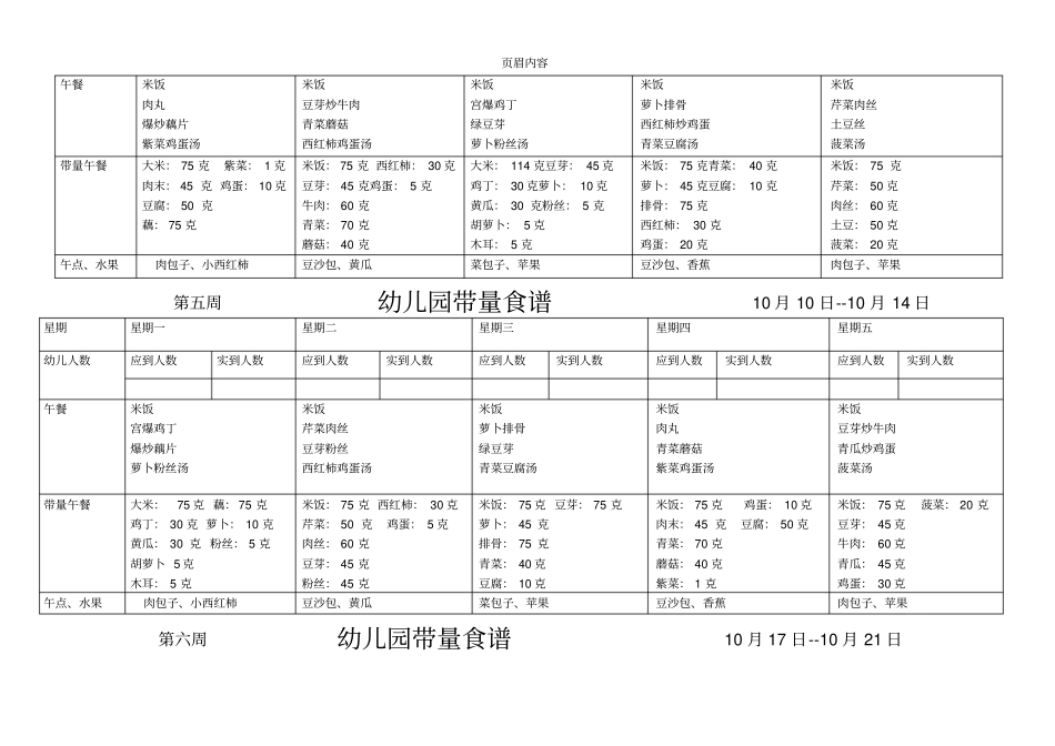 幼儿园带量食谱表31148_第3页