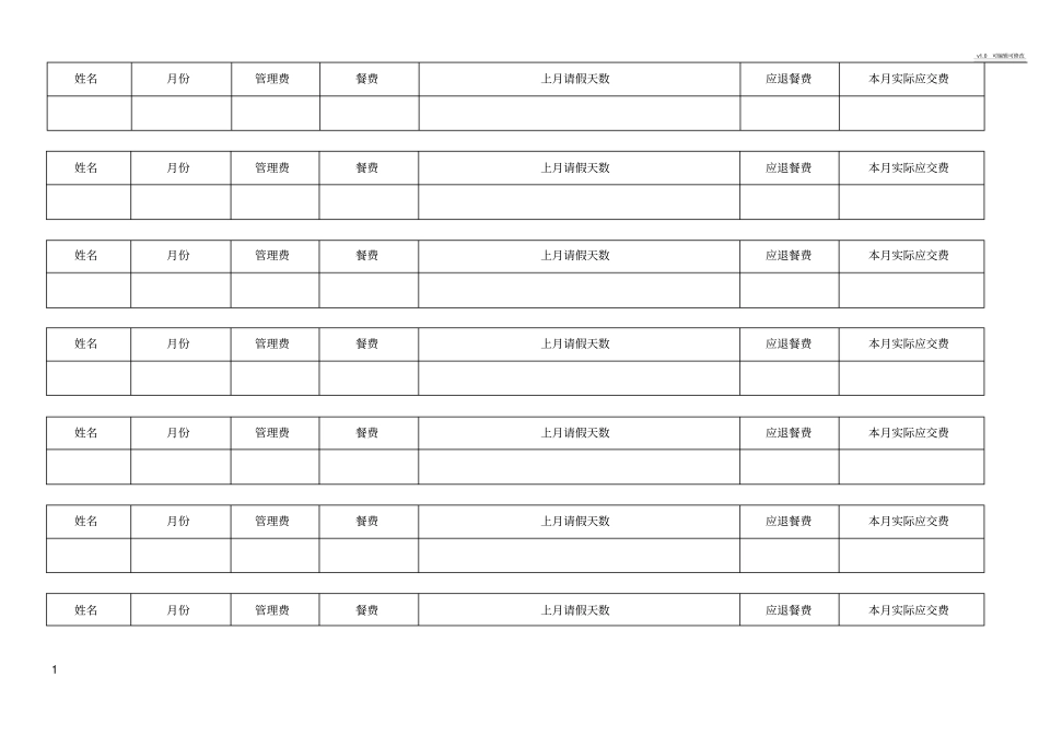 幼儿园收费明细表_第1页