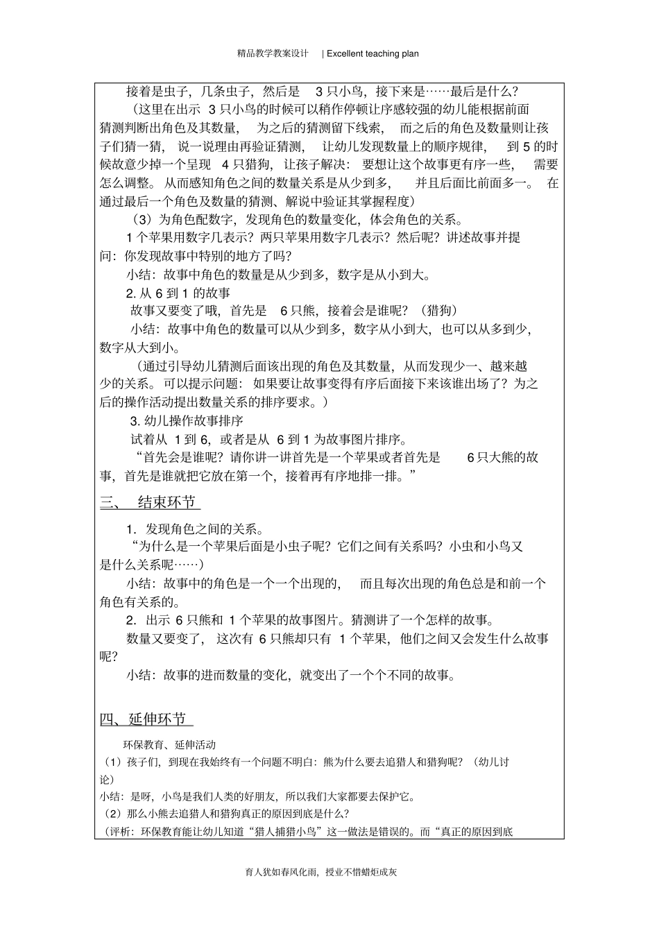 幼儿园教学活动设计与反思模板_第3页