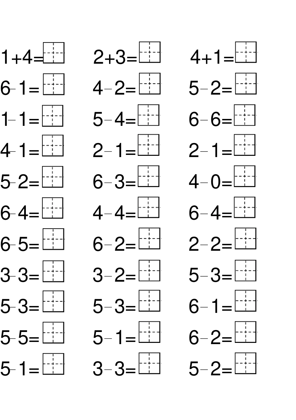 幼儿园数学加减法练习_第2页