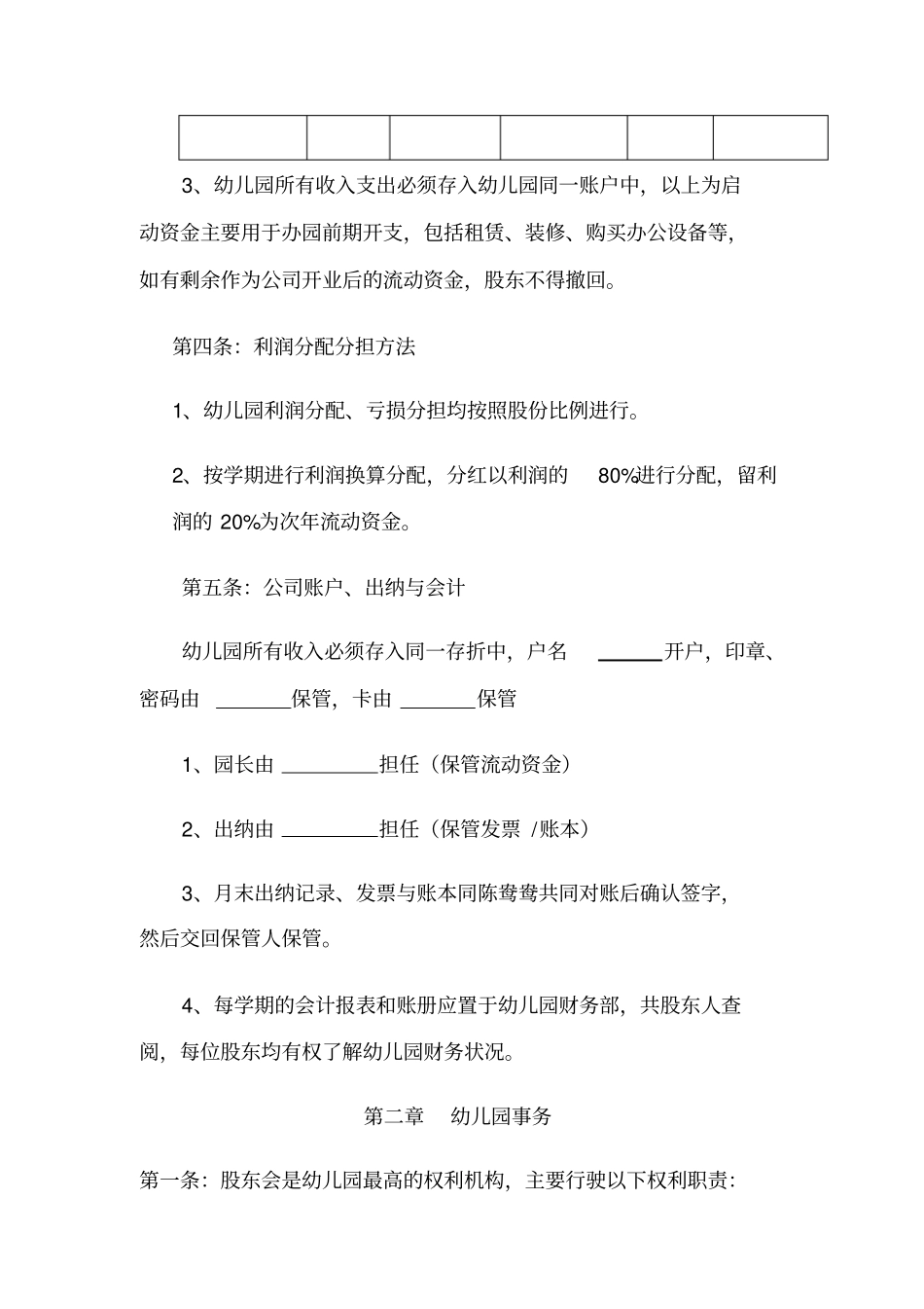 幼儿园股东合作办学协议书-修改_第3页