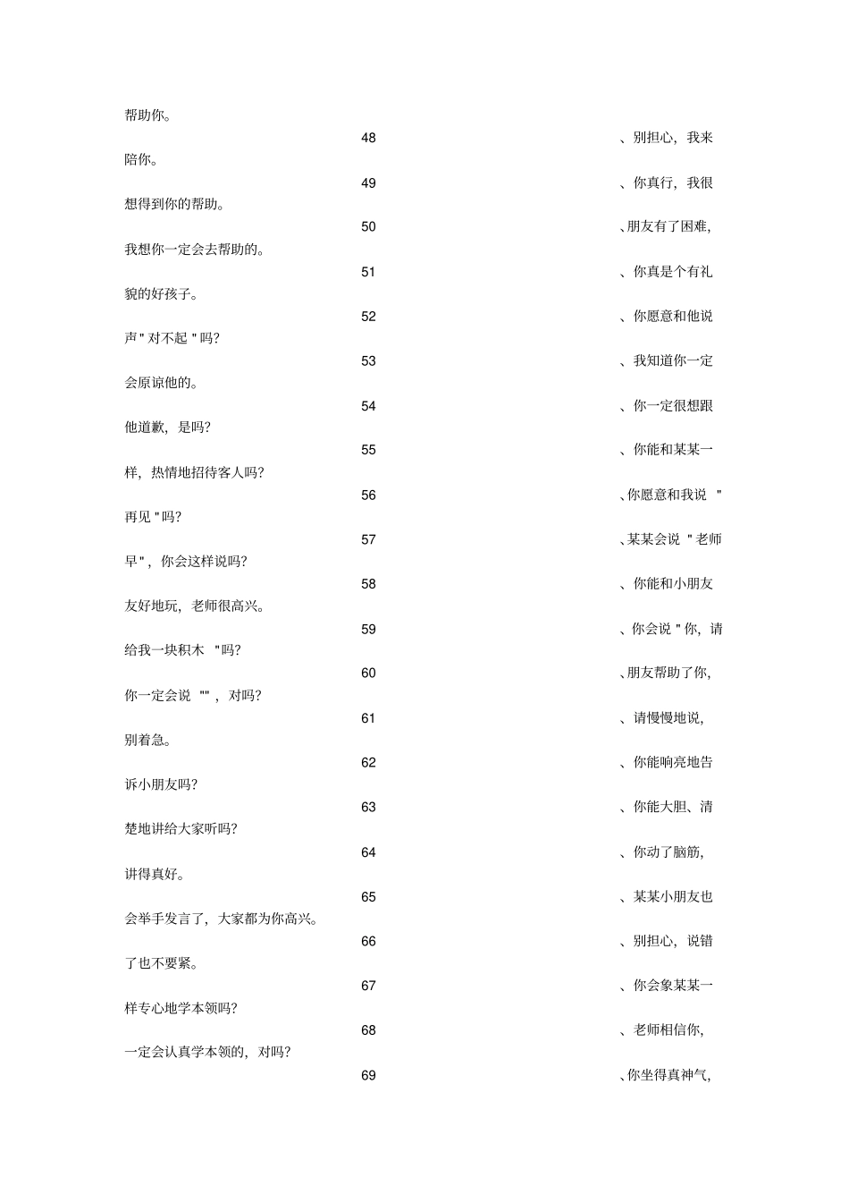 幼儿园表扬孩子的话_第3页