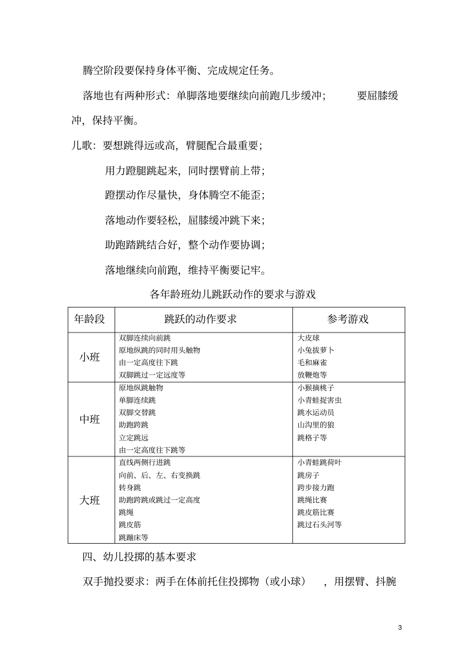 幼儿基本动作的正确姿势与要求_第3页
