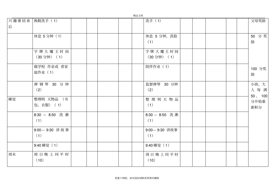 幼小衔接学习计划表周表教学内容_第3页