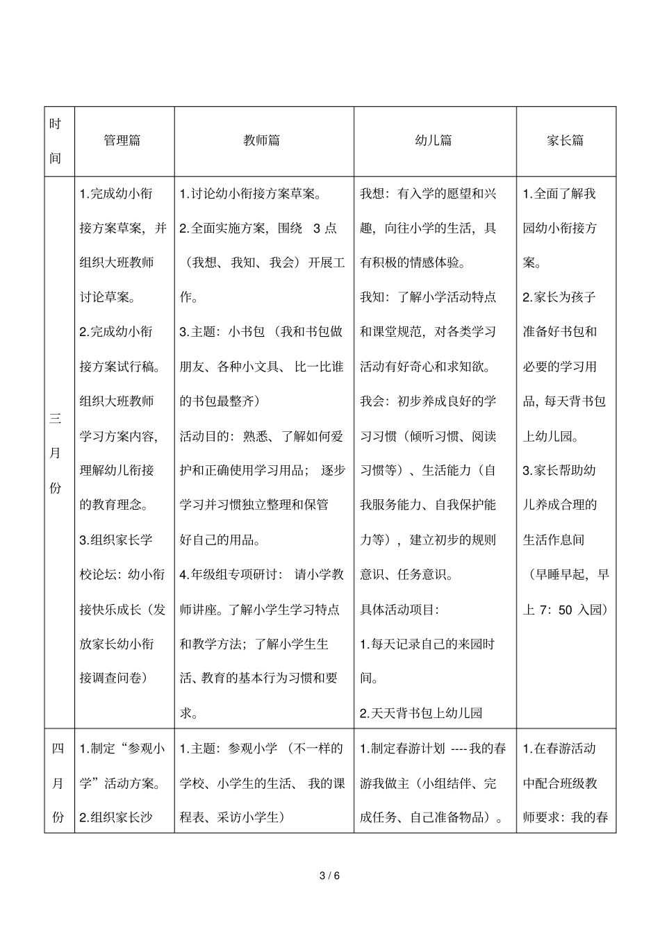 幼小衔接方案_第3页