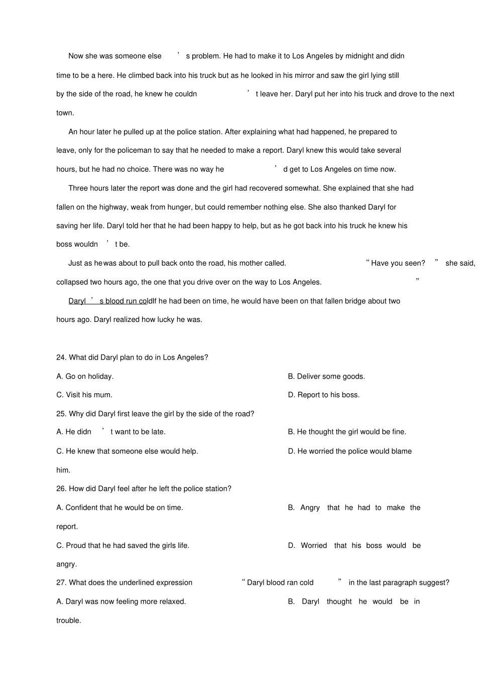 广东广州高三12月模拟考试——英语英语_第3页