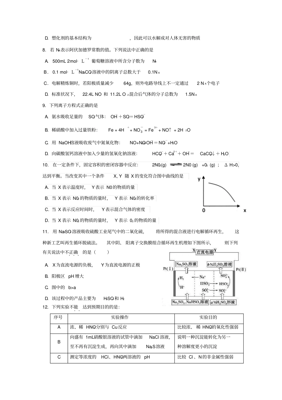 广东深圳外国语学校高三考前热身理综试题_第3页