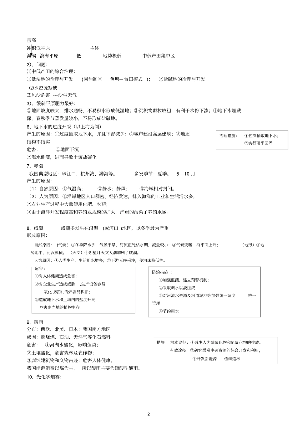 广东高考文综地理专题复习资料汇总_第2页