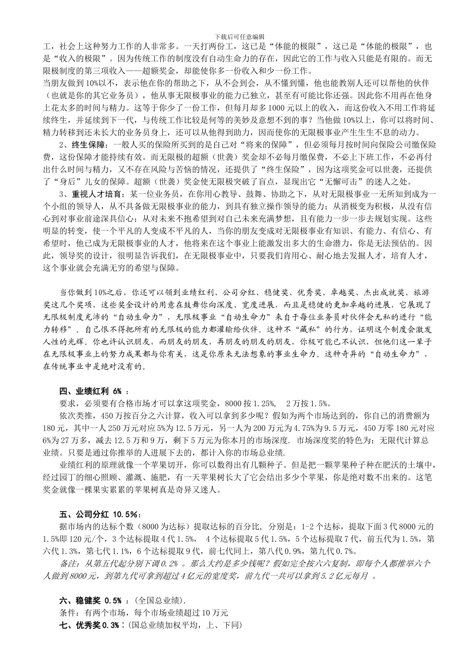 --无限极奖金制度_第3页