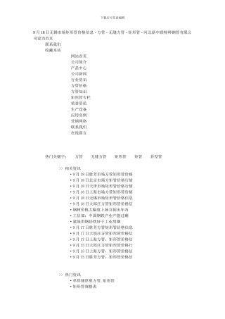 --方管---无缝方管---矩形管---河北新中联特种钢管有限公司