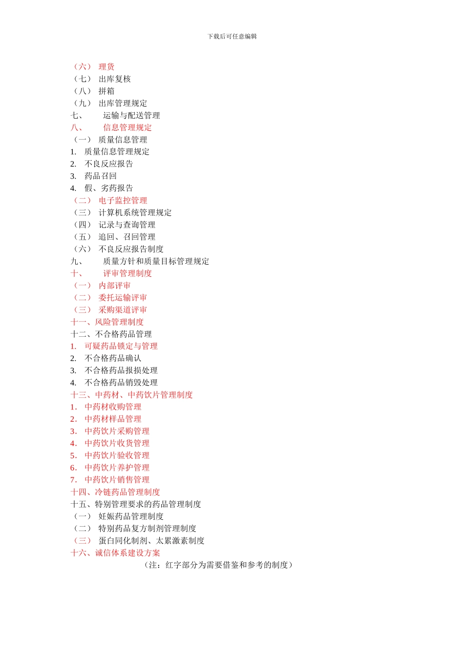 0.新版GSP质量管理体系文件——制度目录_第3页