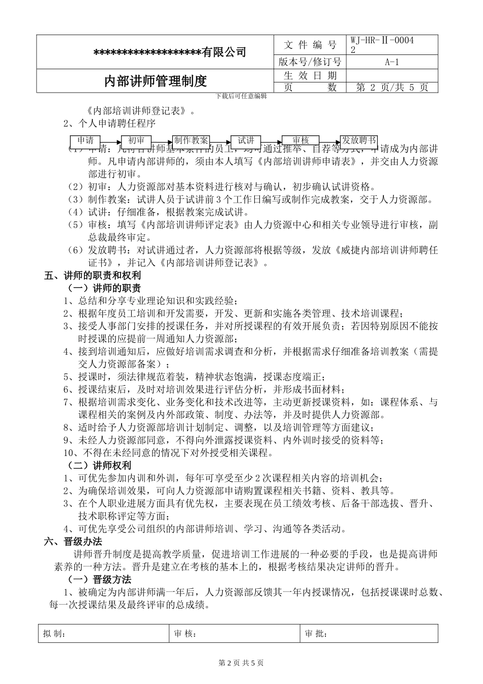 0004内部培训讲师规定_第2页