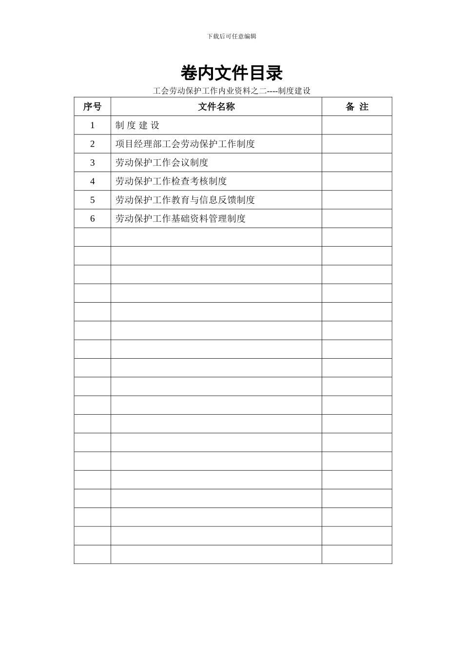 001-项目经理部工会劳动保护工作制度_第2页