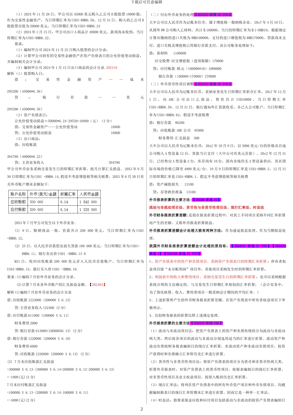 00159高级财务会计_第2页