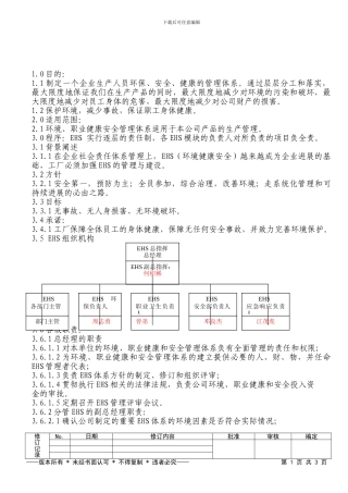 012环境健康安全委员会架构及职责