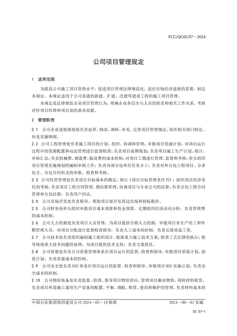 01公司项目管理规定_第1页