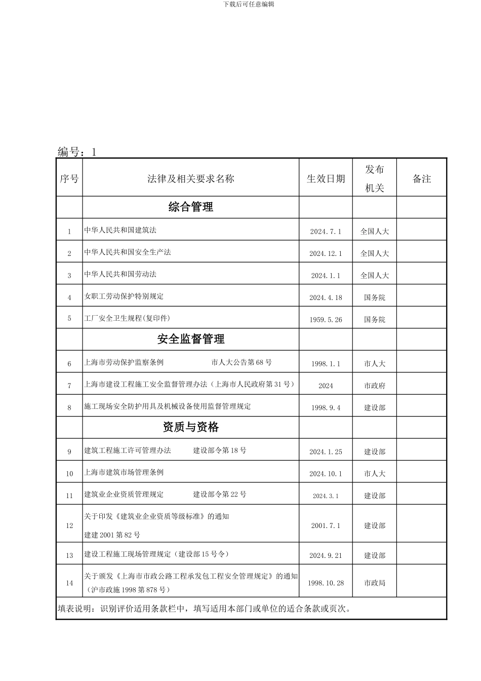 01法律法规登记清单-OK_第1页