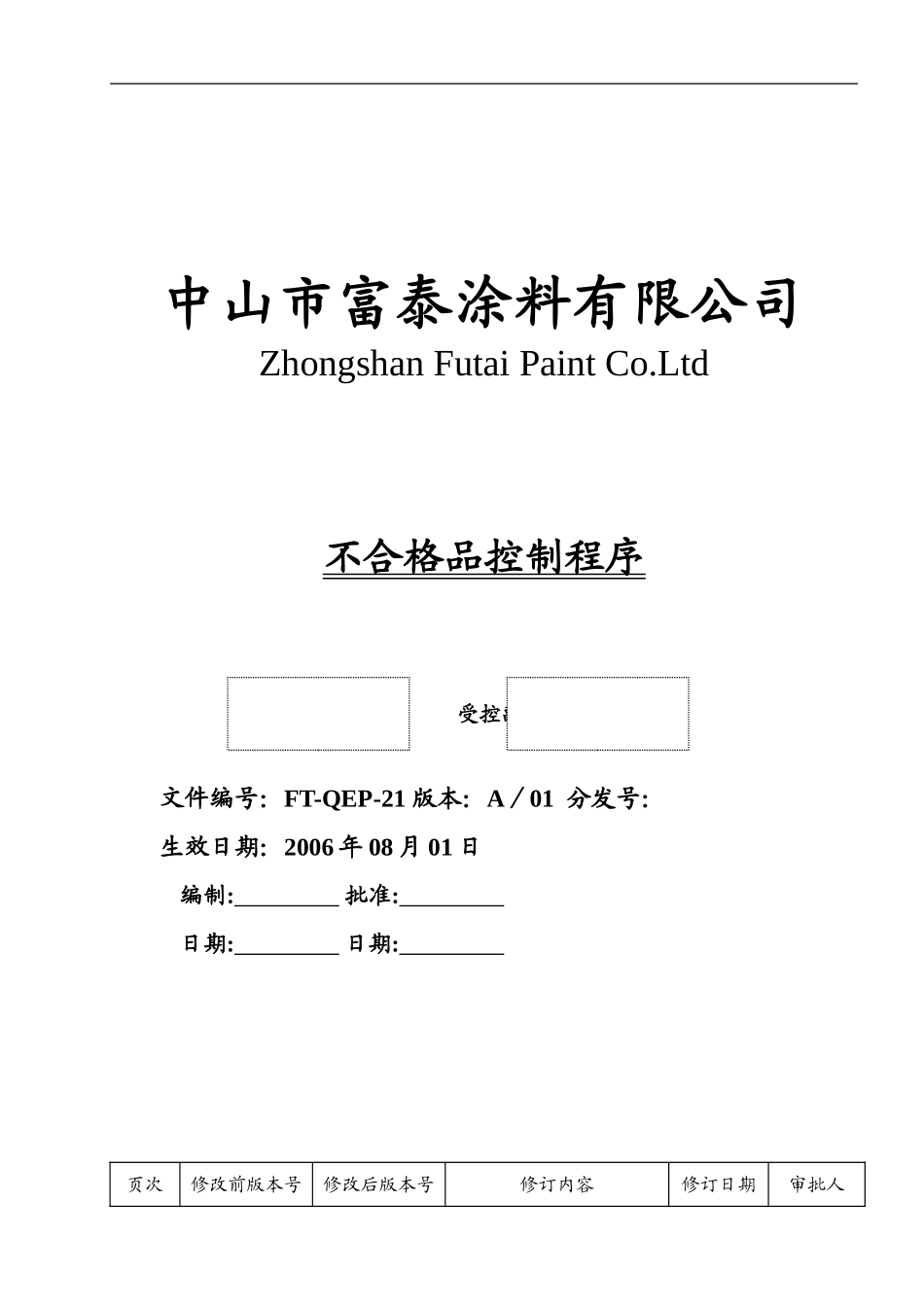 021-不合格品控制程序_第1页
