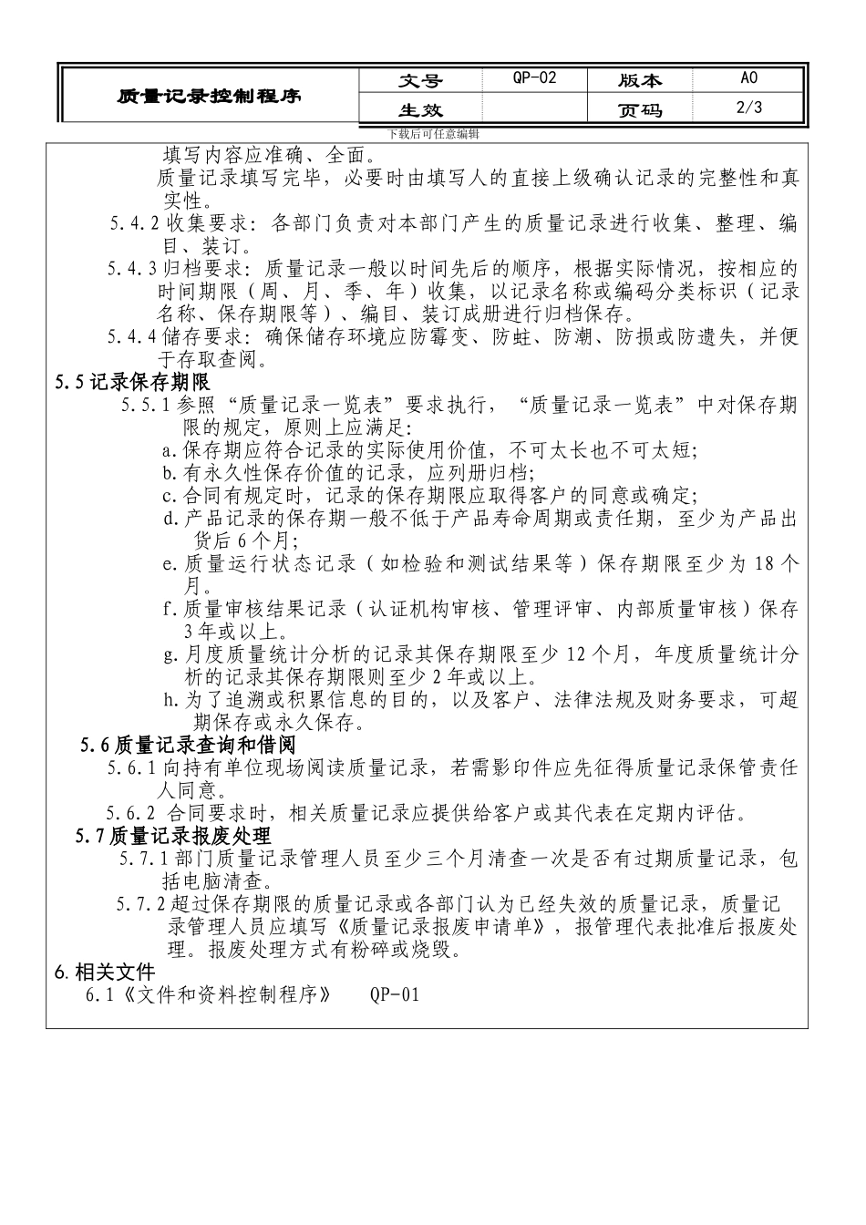 02质量记录控制程序OK_第2页