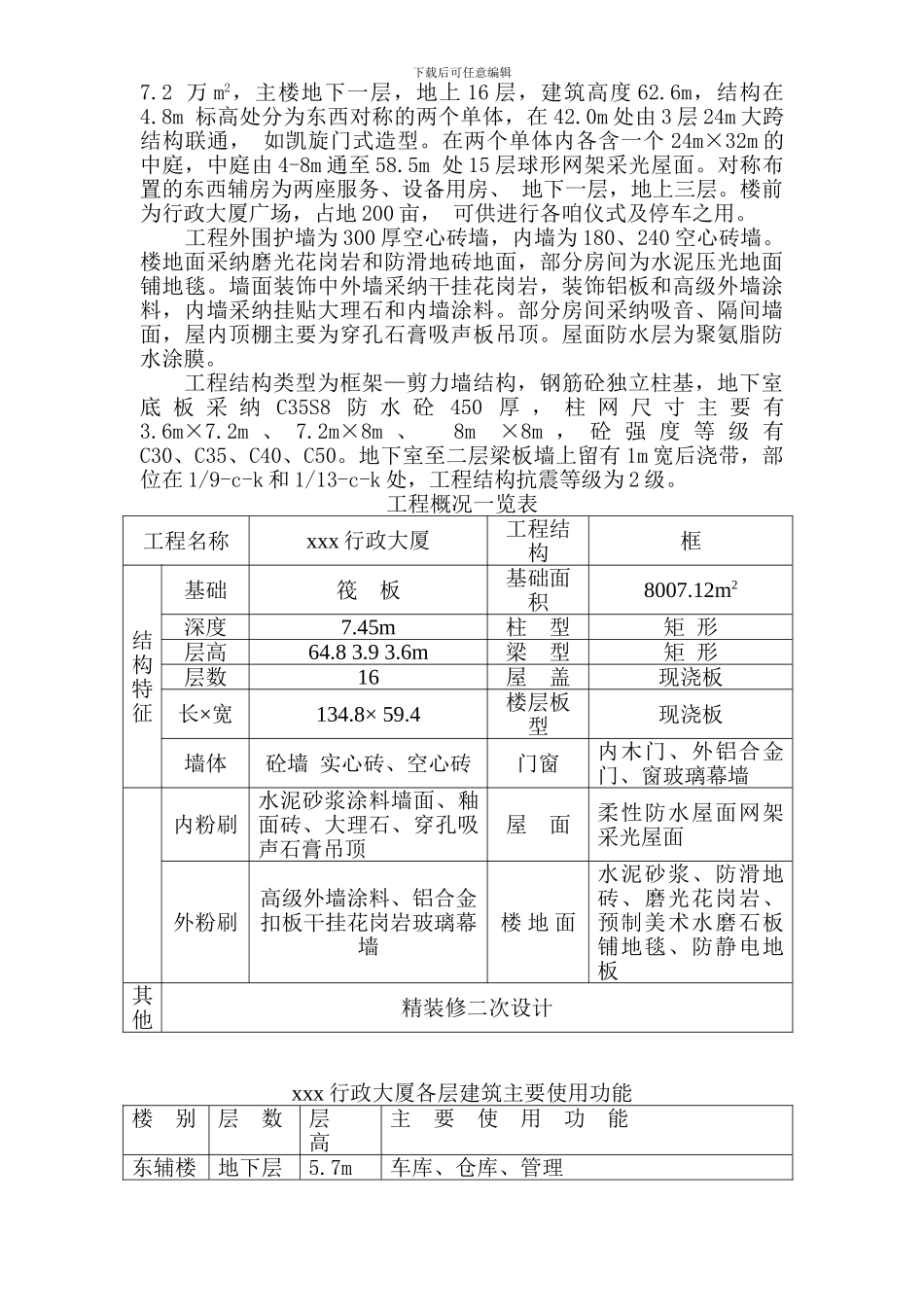 0324xx行政大厦施工组织设计方案_第3页