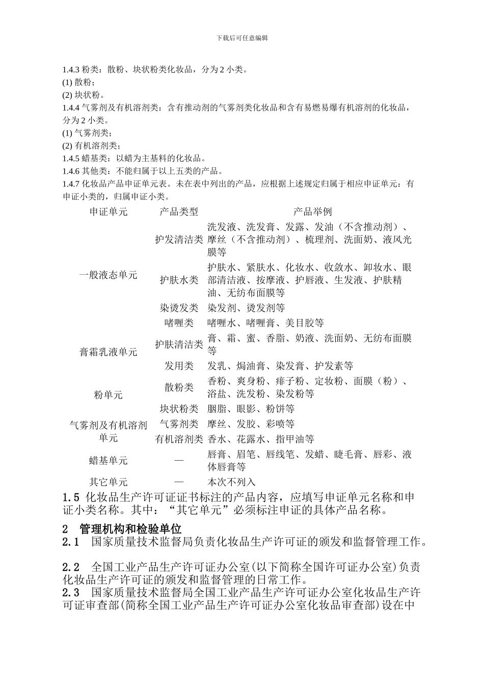05-国家质检总局《化妆品产品生产许可证换证实施细则》_第2页