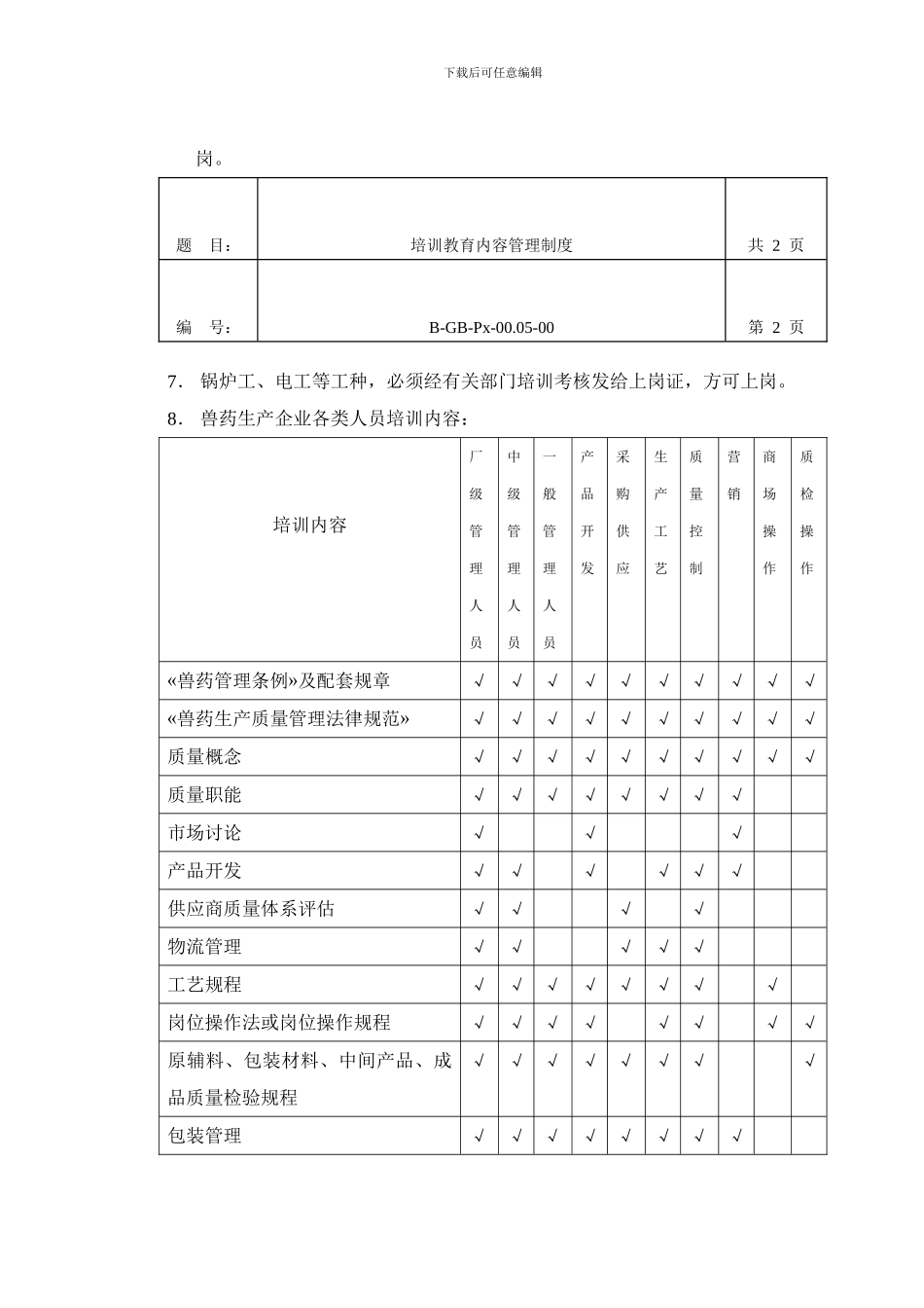 05培训教育内容管理制度_第2页