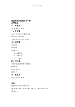 0720梅溪湖国际新城——招商手册文案