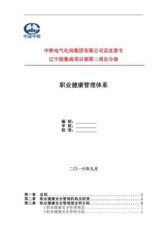 0职业健康管理体系