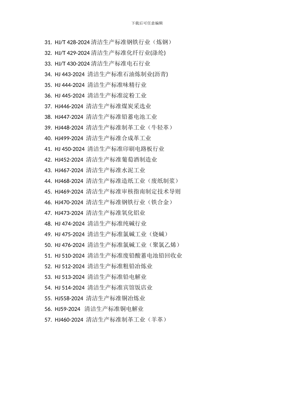 1-清洁生产标准目录_第2页