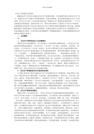 11.2安全生产标准化自评报告