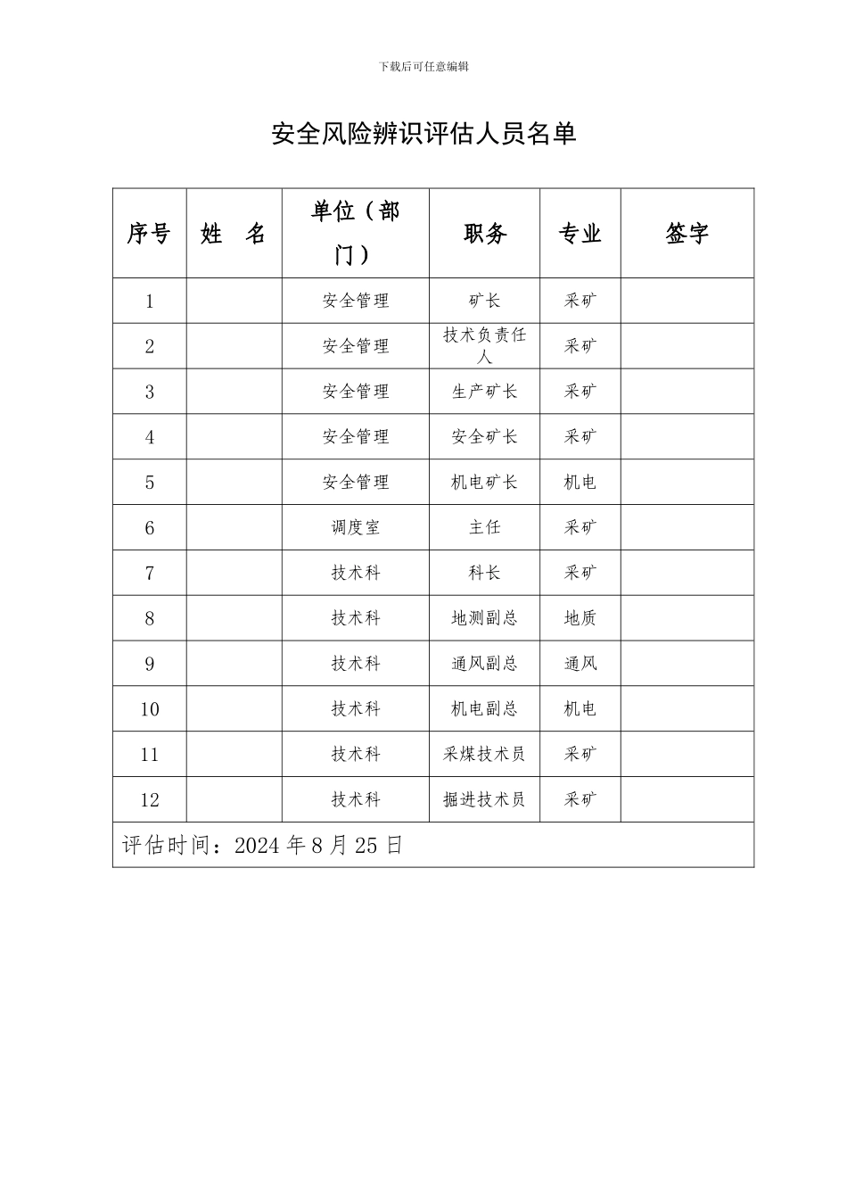 1155采煤工作面安全风险辨识评估报告_第2页