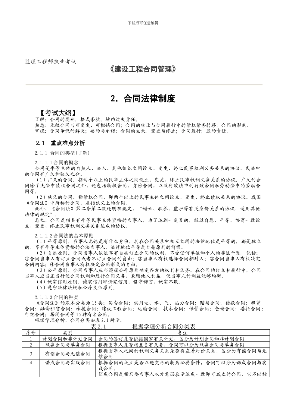 12《建设工程合同管理》合同法律制度doc_第1页