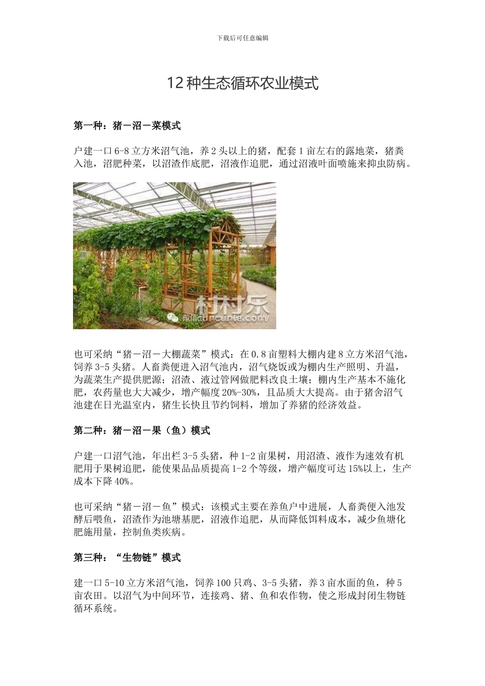 12种生态循环农业模式_第1页