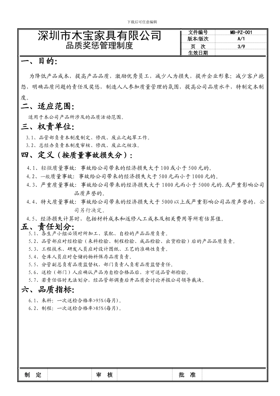 1、品质奖惩管理制度_第3页