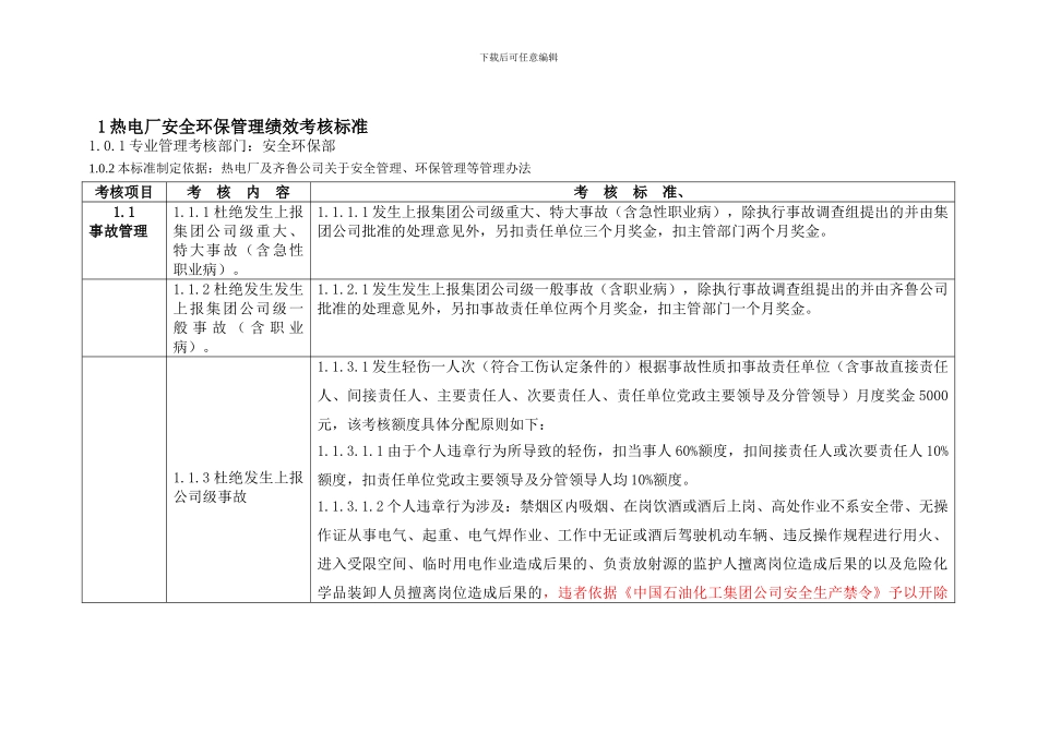 1安全环保管理绩效考核标准_第1页