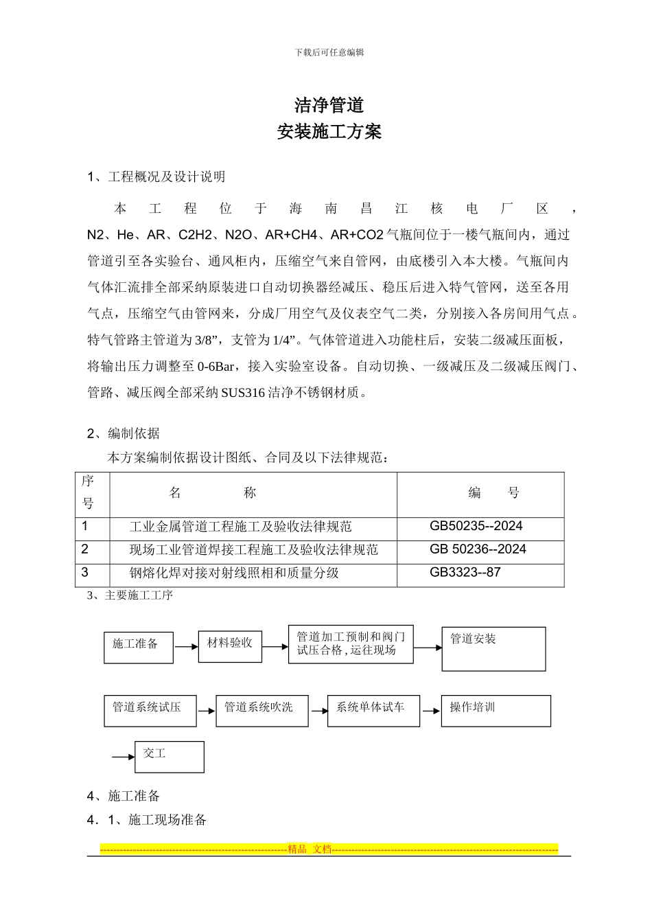 1昌江核电洁净管道施工方案-20241128_第2页