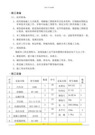 2)人工挖孔灌注桩施工方案