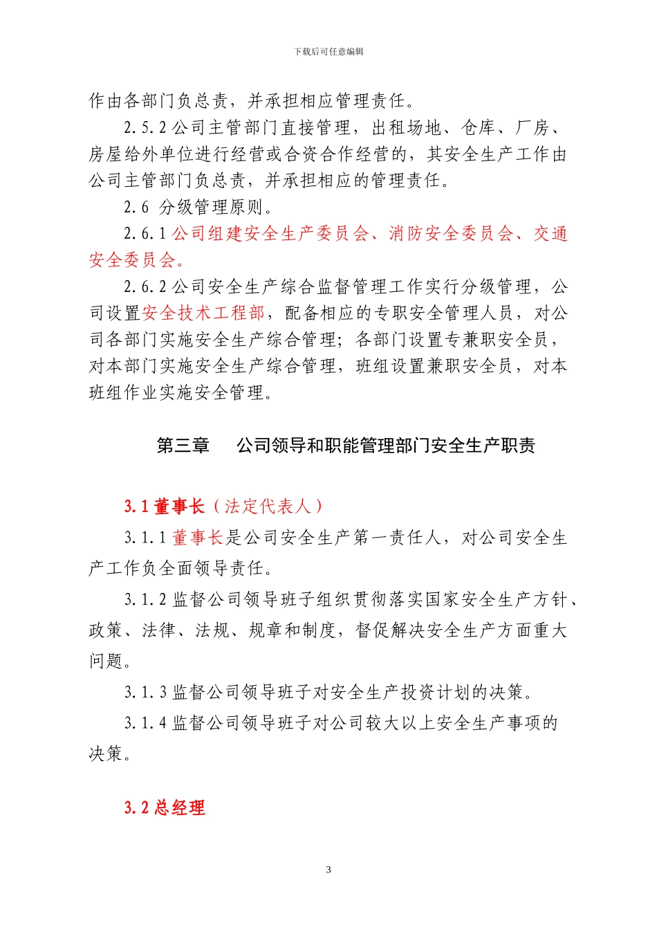 2.7XXXX公司安全生产责任制_第3页