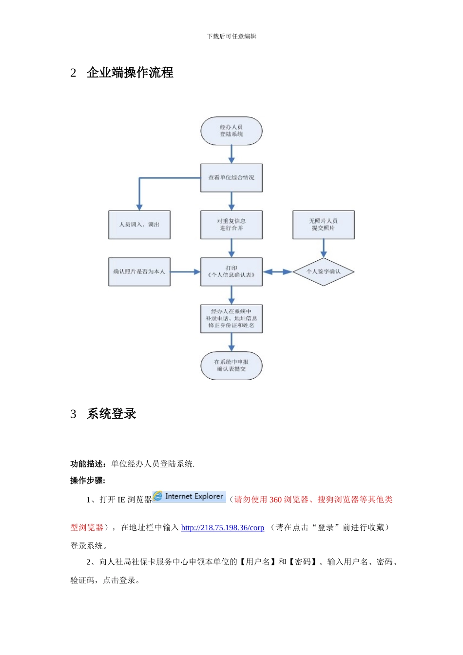 2.湖南省社会保障卡管理系统操作手册-企业端1.01_第3页