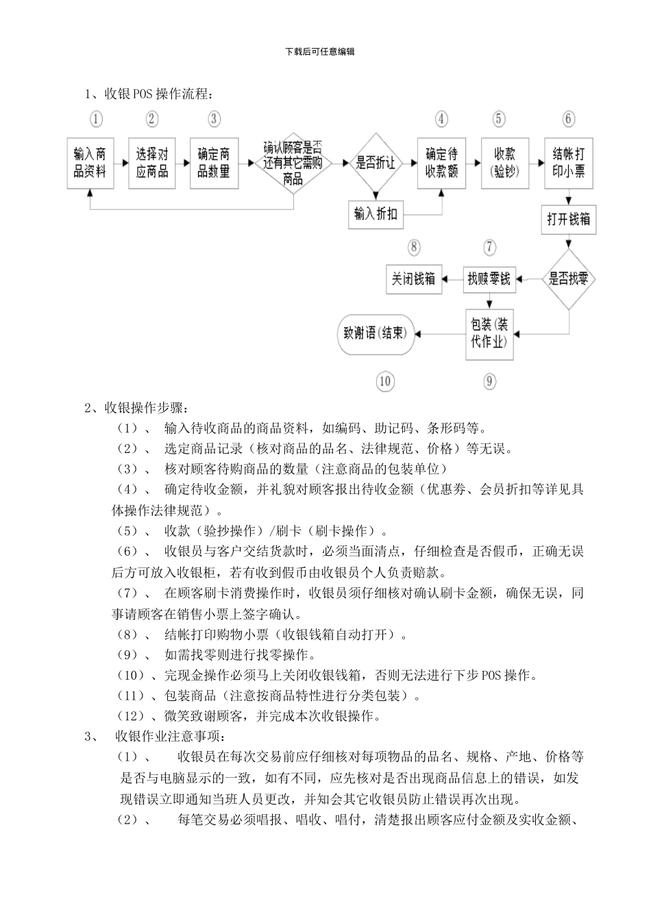 2.收银作业管理规范_第2页