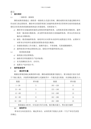 2000地形图检验程序和方法