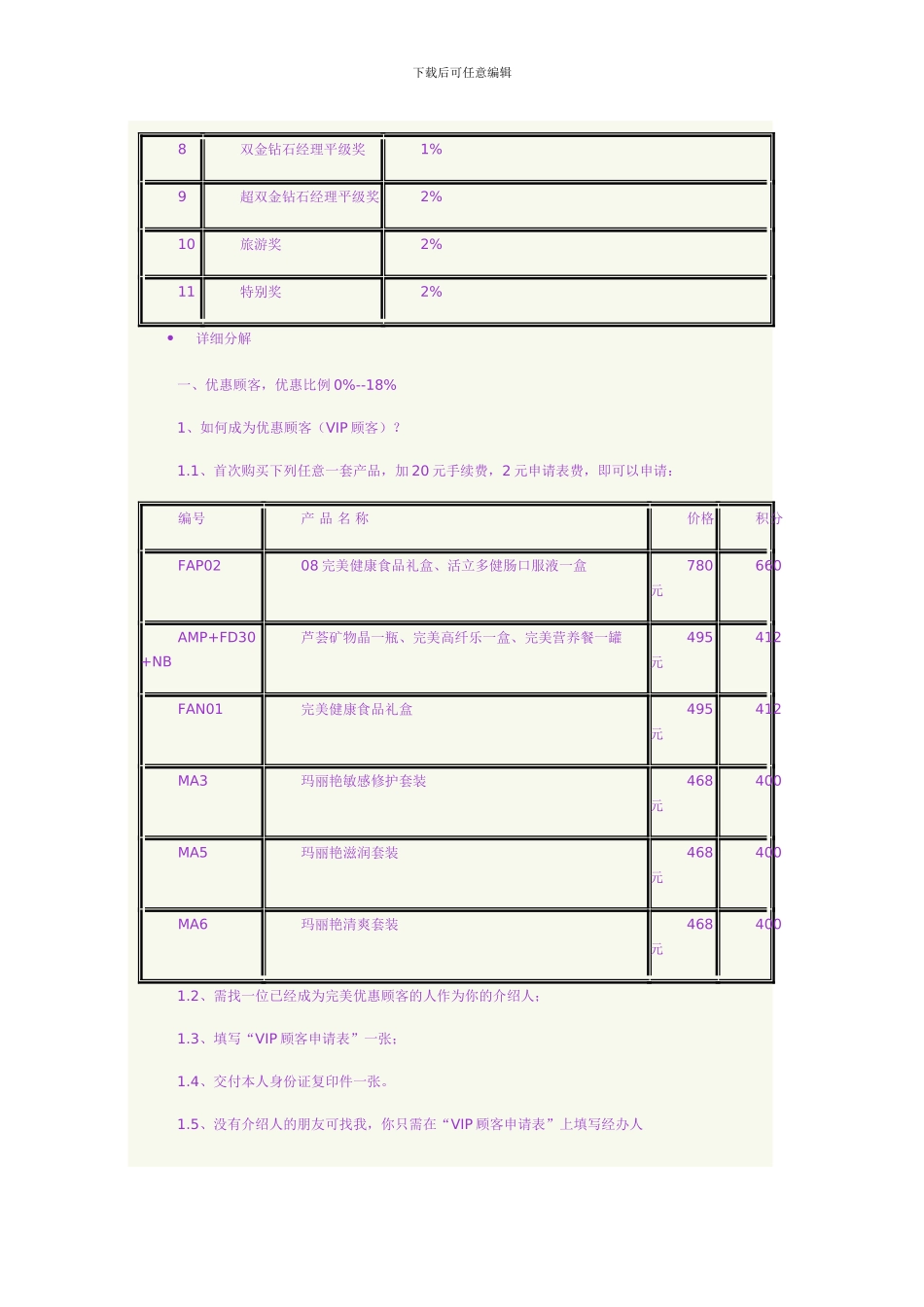 2009完美最新奖金制度_第3页