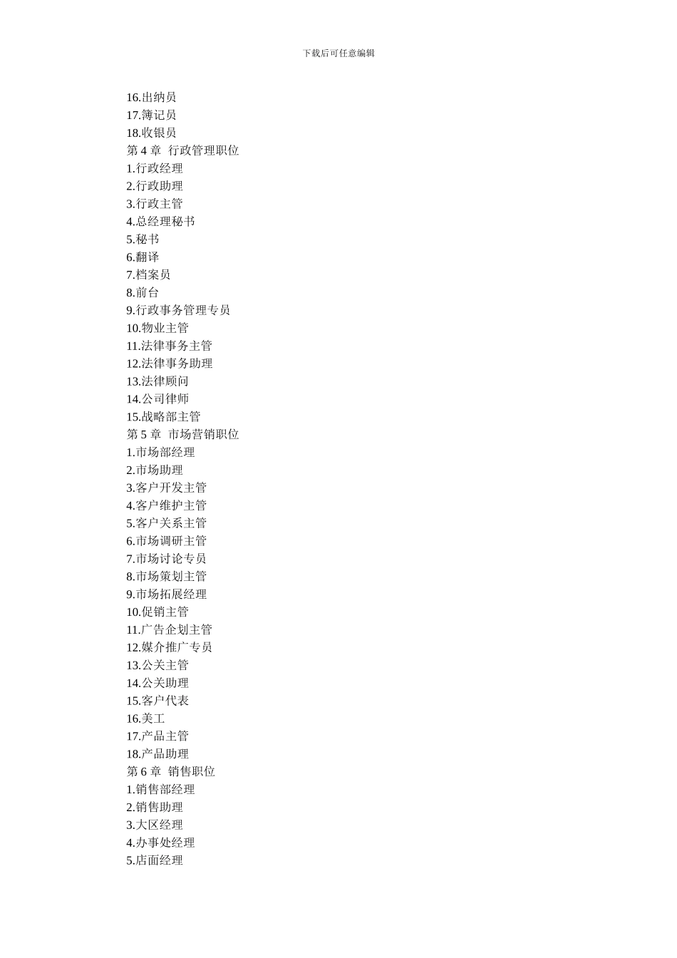 200多个岗位说明书与绩效考核标准_第2页