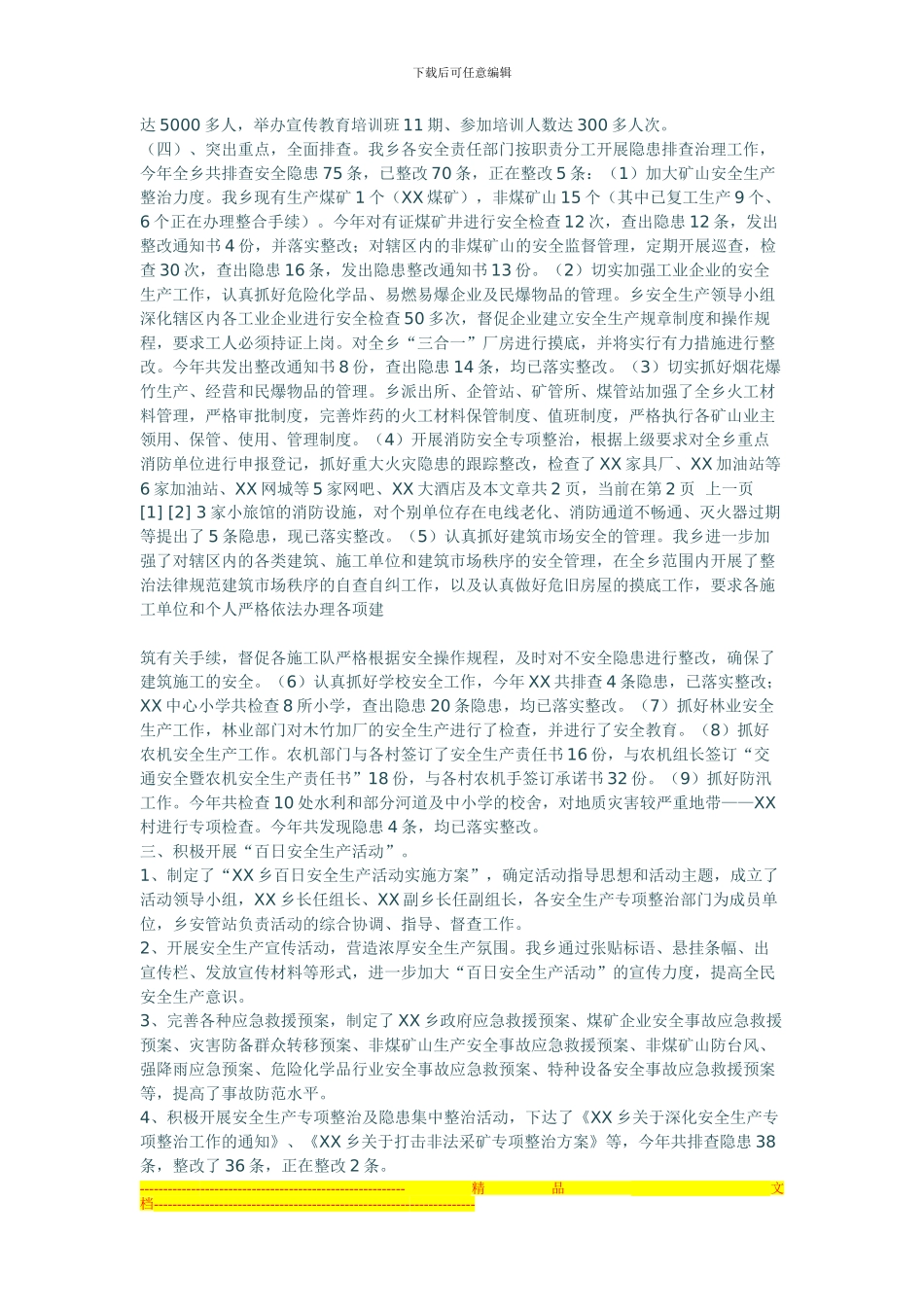 2010年安全生产工作总结_第2页