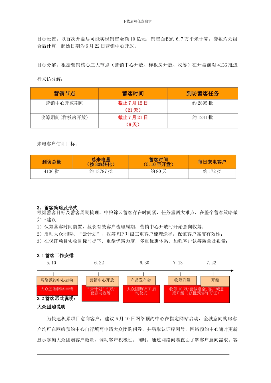 202404-深圳-中粮锦云-中粮锦云项目认筹蓄客方案_第3页