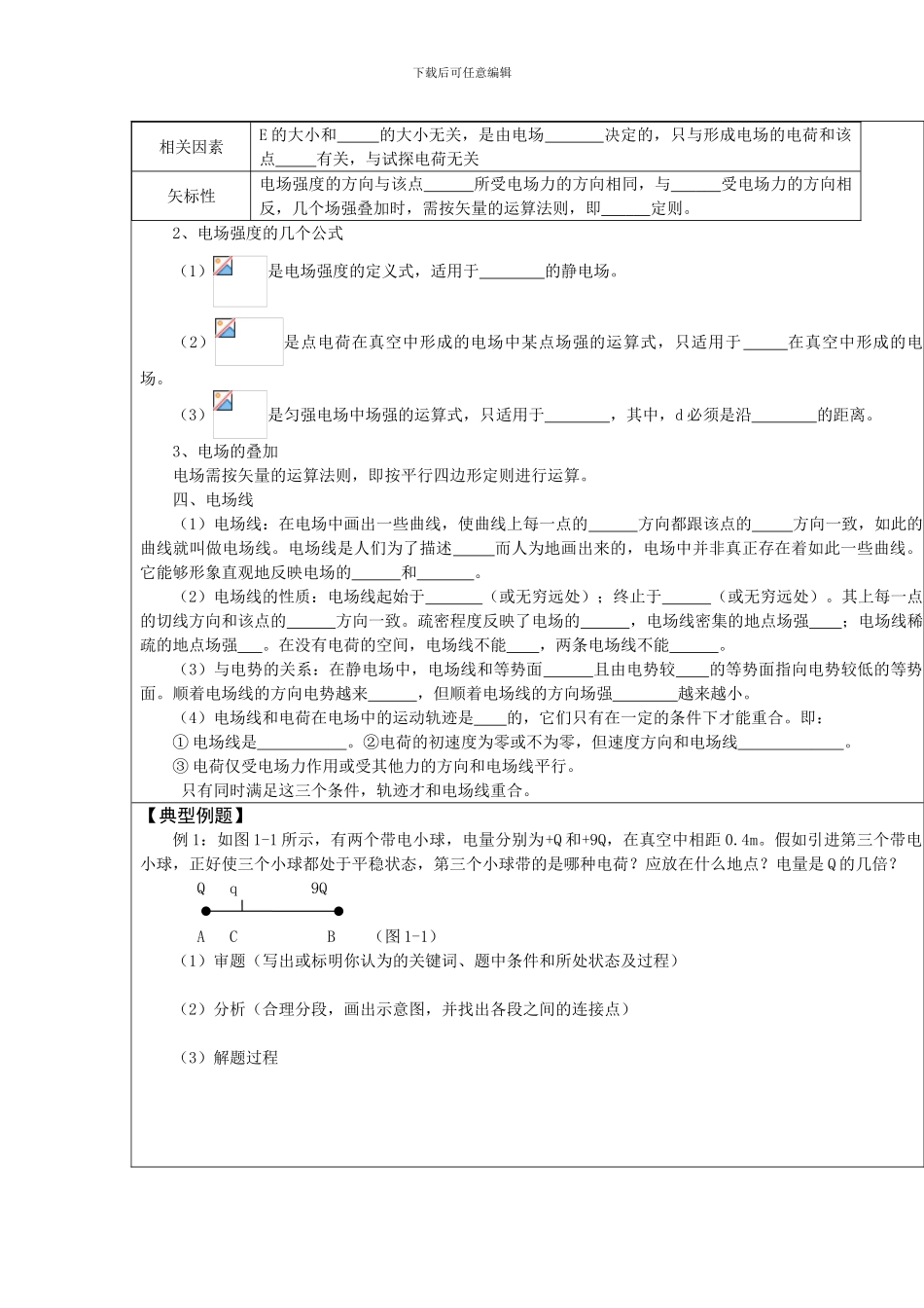 2024人教版选修《库仑定律》word教案_第2页